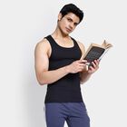 Men's 100% Cotton Gym T-Shirt , Black, small